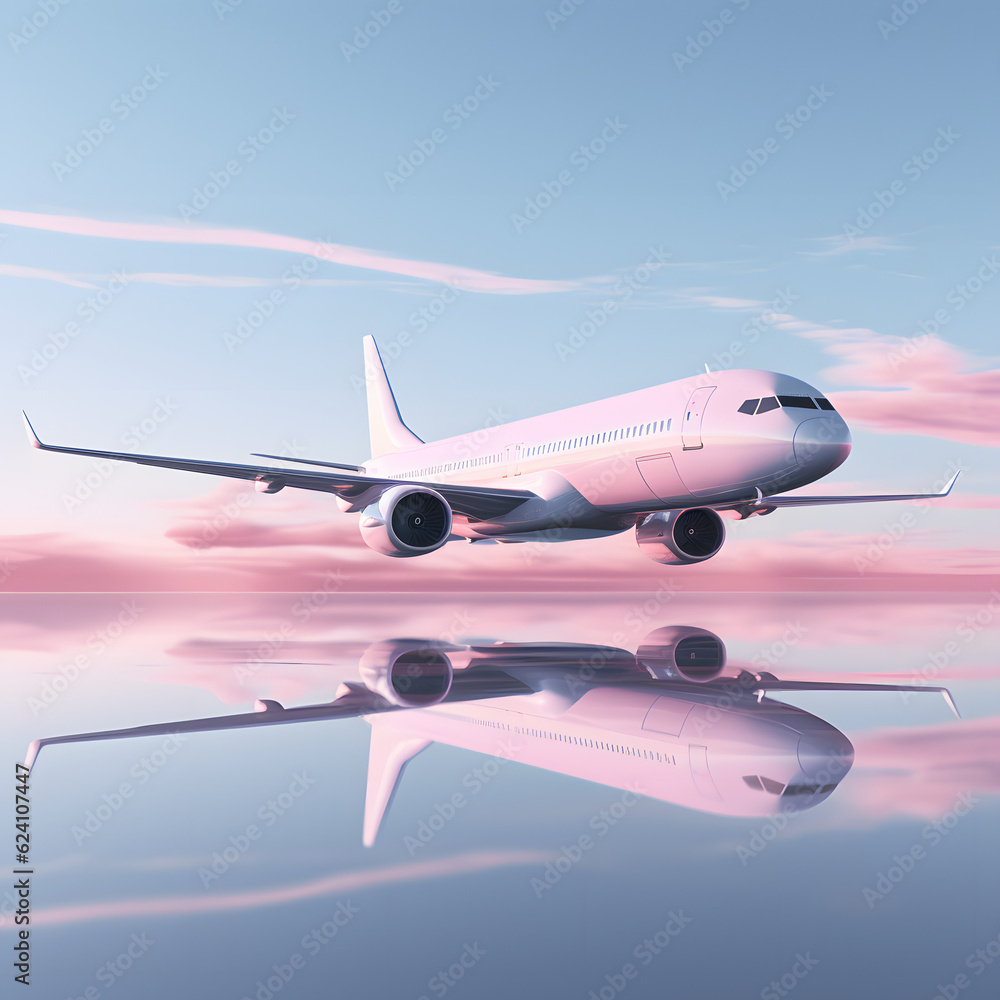 Fototapeta premium Parametric Style Plane Render