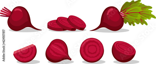 Cartoon beets ingredients
