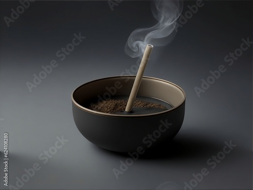 incense sticks in a bowl