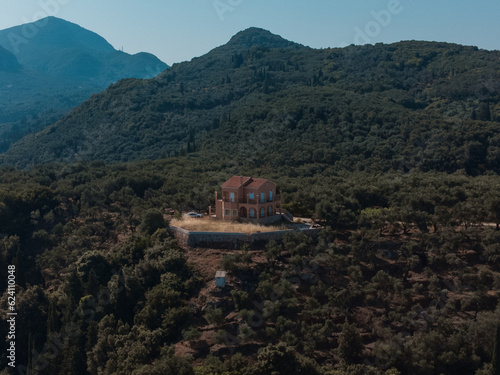 Wallpaper Mural House on a hill in Corfu, Greece Torontodigital.ca
