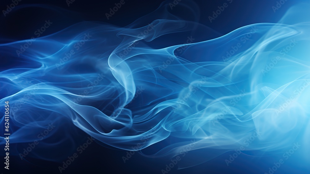 Beautiful smoke flying AI generated image