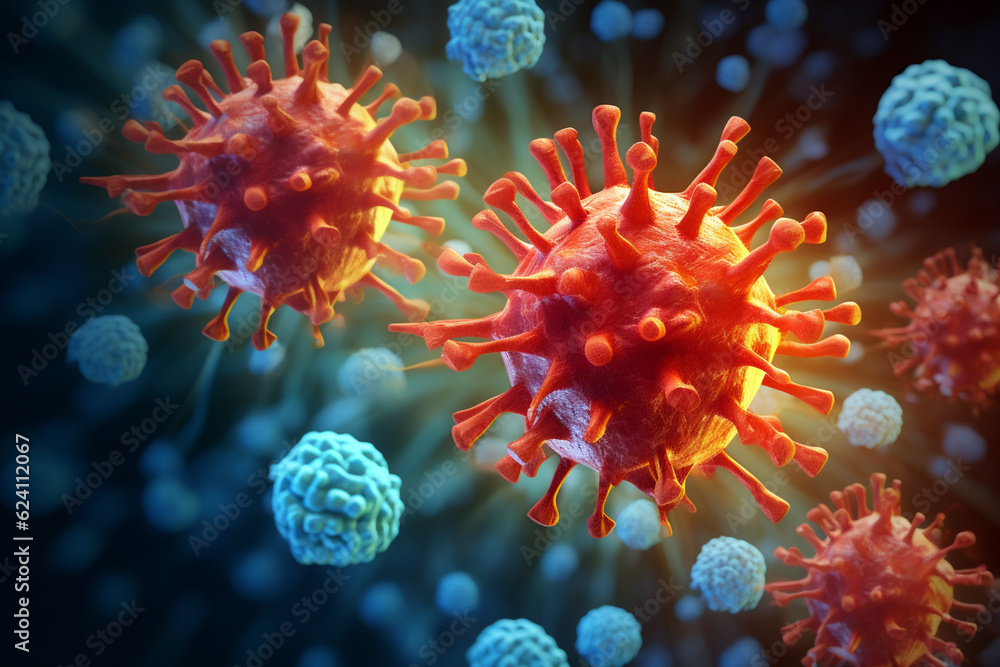 Naklejka premium Virus,Covid 19, Pandemic