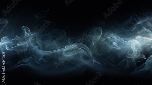 Beautiful smoke flying AI generated image