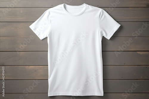 White cotton t-shirt blank