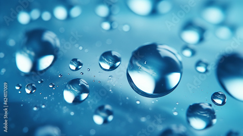 Beautiful water drops  Generative AI