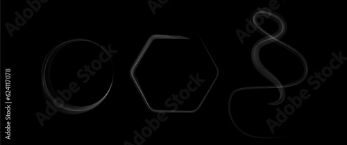 smoke effect in geometric shapes