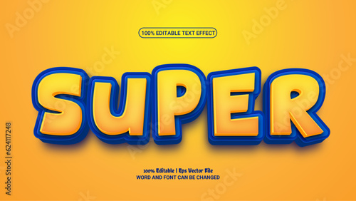 3d editable premium vector text effect