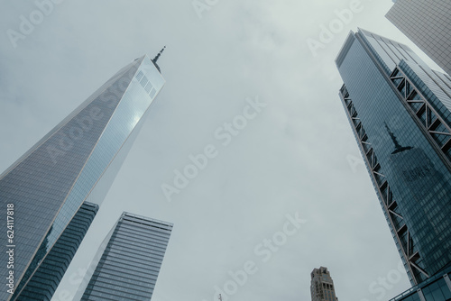 One World Trade Center from the ground photo