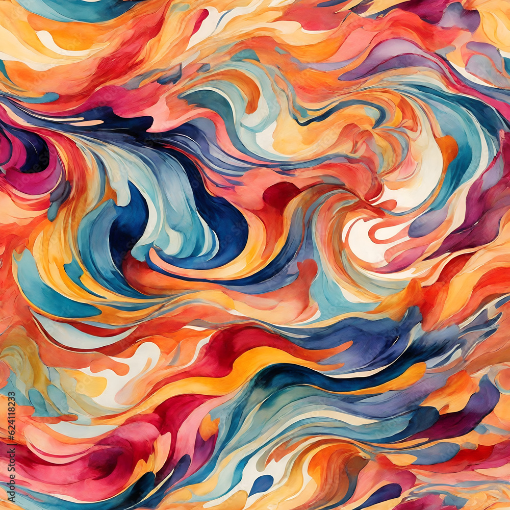 Abstract nature of mind Generative AI illustration No3 Abstract nature of mind Generative AI illustration No3