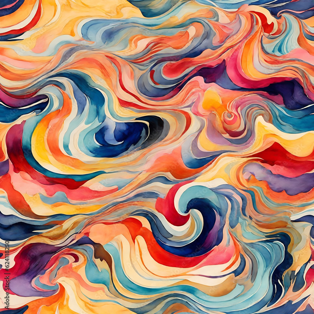 Abstract nature of mind Generative AI illustration No.1 Abstract nature of mind Generative AI illustration No.1