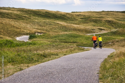 Radfahren in den Dünen