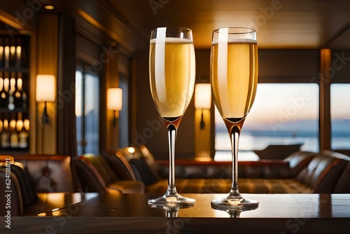 glasses of champagne