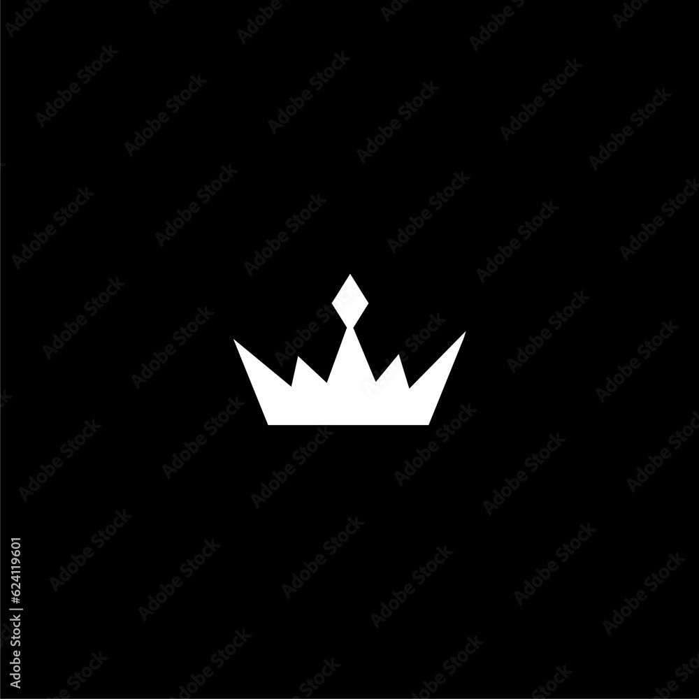 Crown icon isolated on black background. Crown icon isolated on black background.