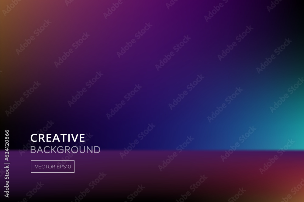 Modern vibrant smooth multicolor gradient background