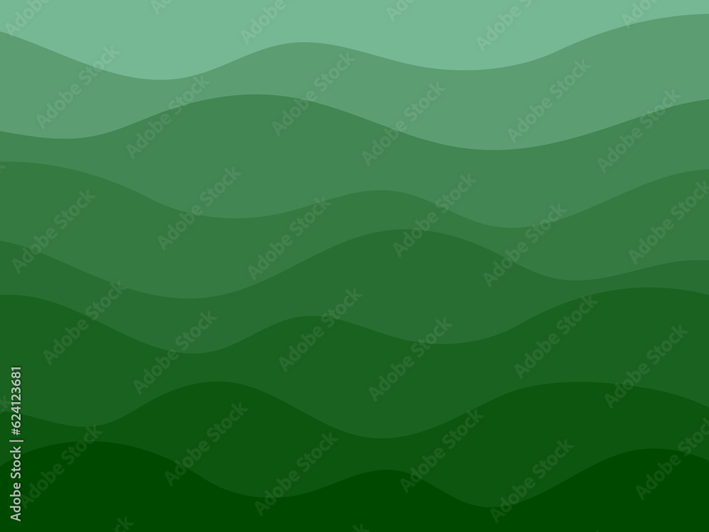 緑　グラデーション　ウェーブ　ポップ 　波　背景　抽象的	