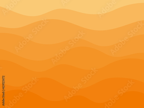オレンジ グラデーション ウェーブ ポップ 波 背景 抽象的 
