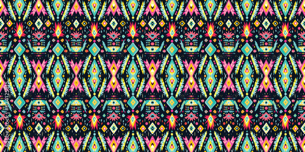 Seamless batik pattern,Seamless tribal batik pattern,and Seamless motif pattern resemble ethnic boho, Aztec,and ikat styles.designed for use in satin,wallpaper,fabric,curtain,carpet,Batik Embroidery Seamless batik pattern,Seamless tribal batik pattern,and Seamless motif pattern resemble ethnic boho, Aztec,and ikat styles.designed for use in satin,wallpaper,fabric,curtain,carpet,Batik Embroidery