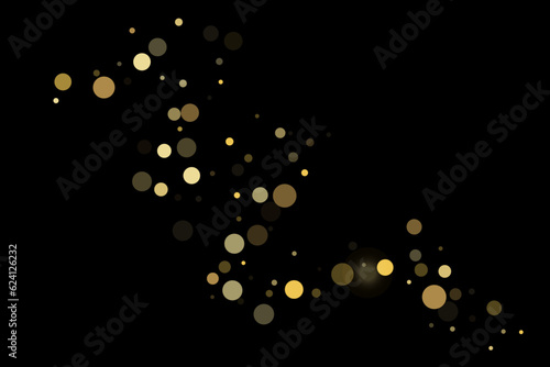 Gold glitter confetti, great design for any purpose. Party decor.