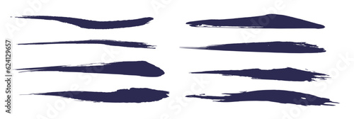 毛筆の美しいラインセット　紺