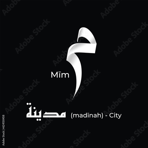 Arabic Alphabet | The letter Mīm in Arabic