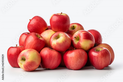 apples on a white background