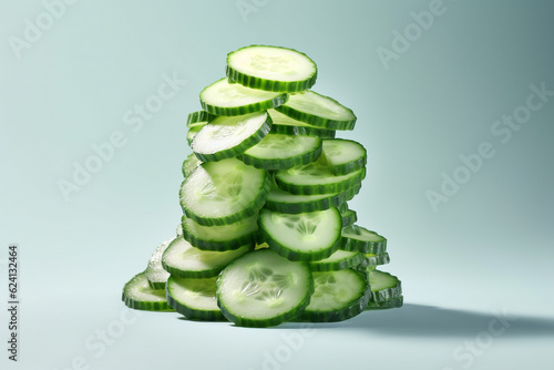 cucumber slices on a plate