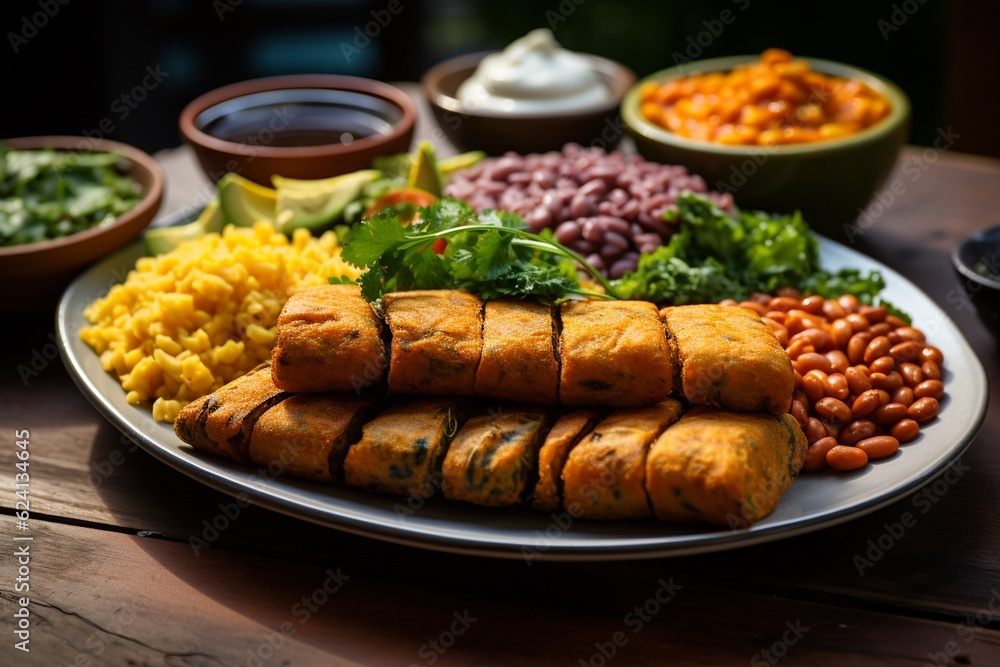 A Colorful Plate of Acarajé: A Taste of Brazilian Street Food Created with Generative AI A Colorful Plate of Acarajé: A Taste of Brazilian Street Food Created with Generative AI