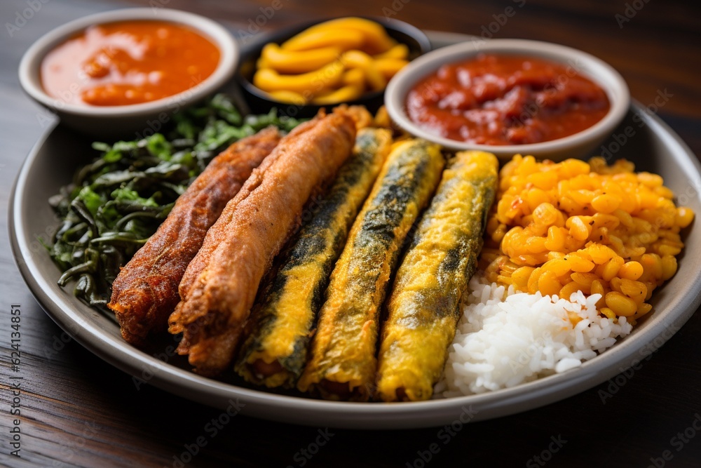 A Colorful Plate of Acarajé: A Taste of Brazilian Street Food Created with Generative AI A Colorful Plate of Acarajé: A Taste of Brazilian Street Food Created with Generative AI