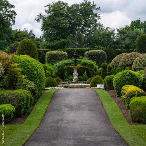 Brodsworth Hall , Doncaster , UK - Path in the garden