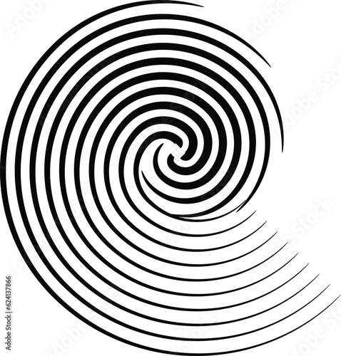 Set of spiral and swirls logo design elements, icons, symbols, and signs.	
