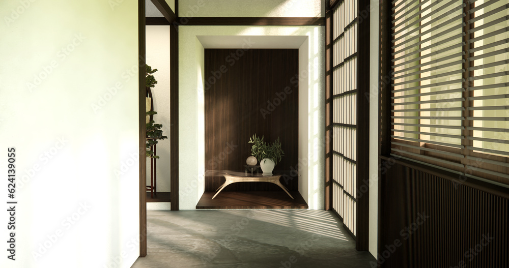 Empty room,Clean japanese minimalist room interior Empty room,Clean japanese minimalist room interior