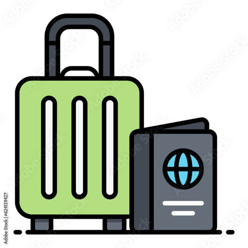 Travelling Line Color Icon