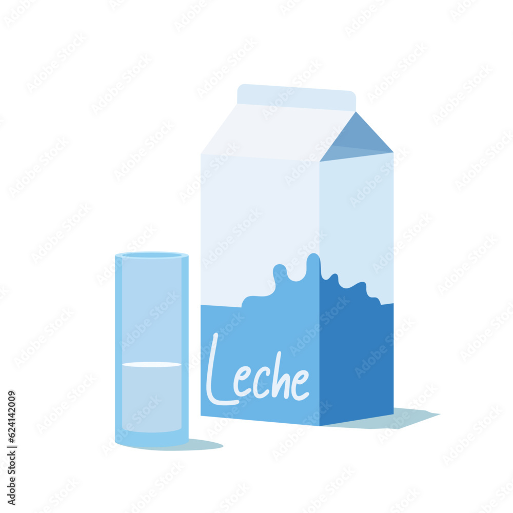 Leche sin lactosa. Vector de leche en cartón. Vaso de leche. Bebida láctea. Leche sin lactosa. Vector de leche en cartón. Vaso de leche. Bebida láctea.