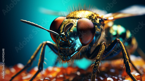 Macro shot of an insectGenerative AI