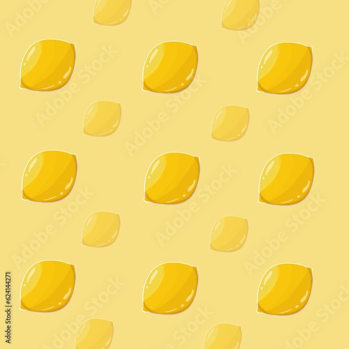 seamless pattern with lemons