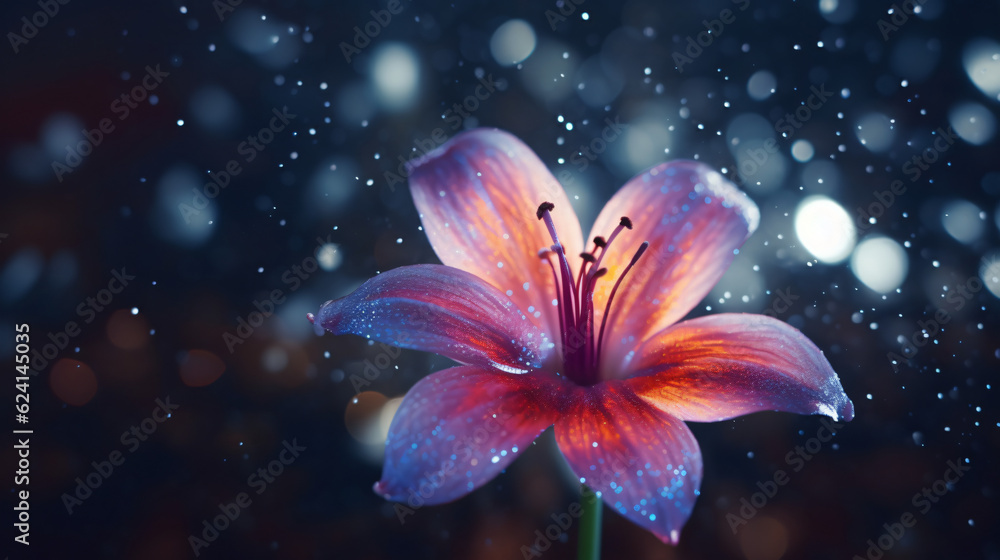 Beautiful flower with blurred background space
Generative AI Beautiful flower with blurred background space
Generative AI