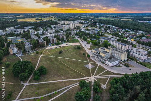 aerial view of the city