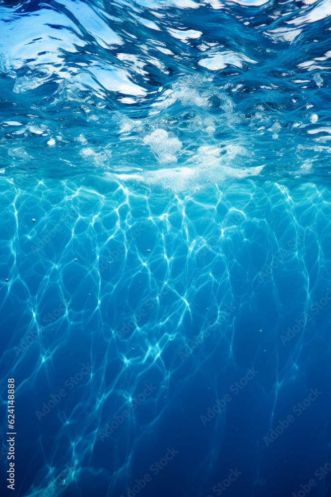 Blue water background 