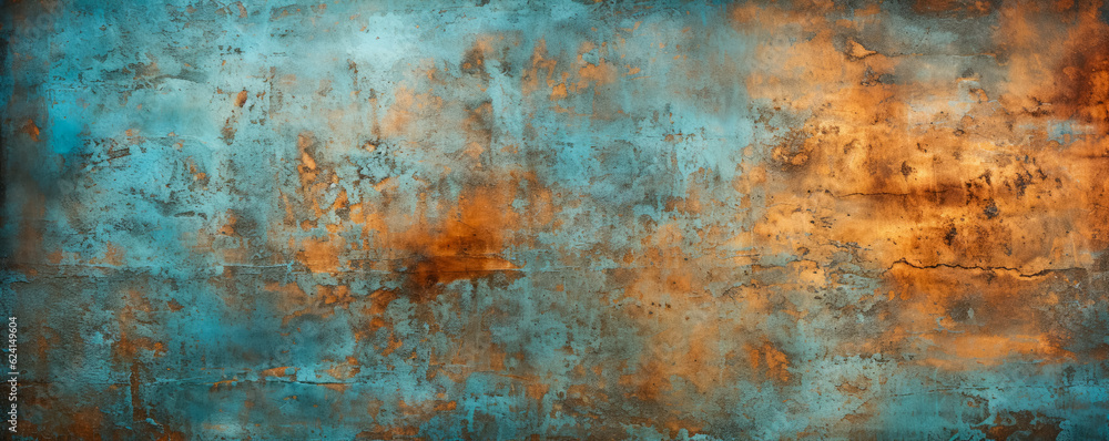 Copper patina background 