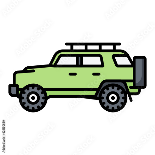 Jeep Line Color Icon