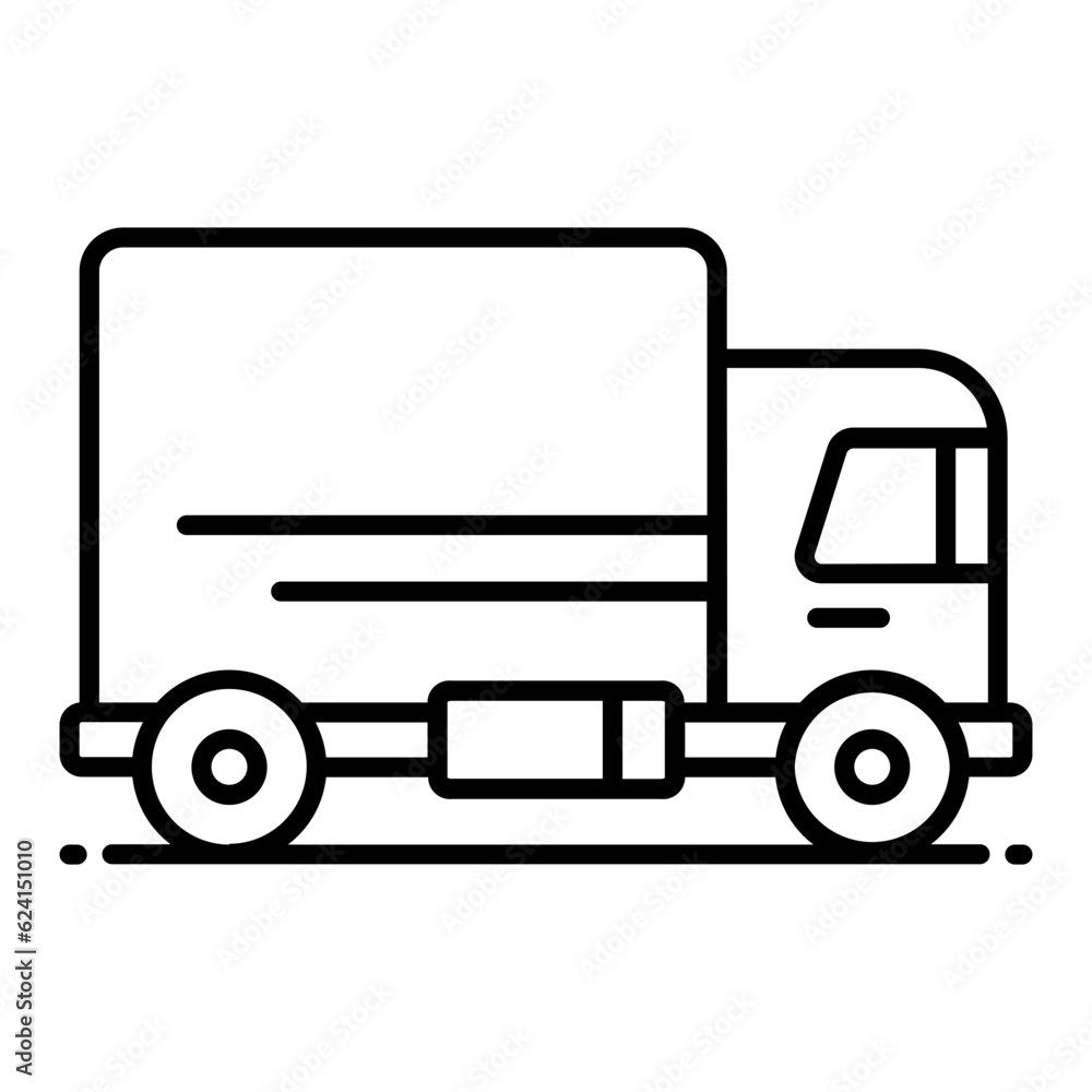 Truck Line Icon