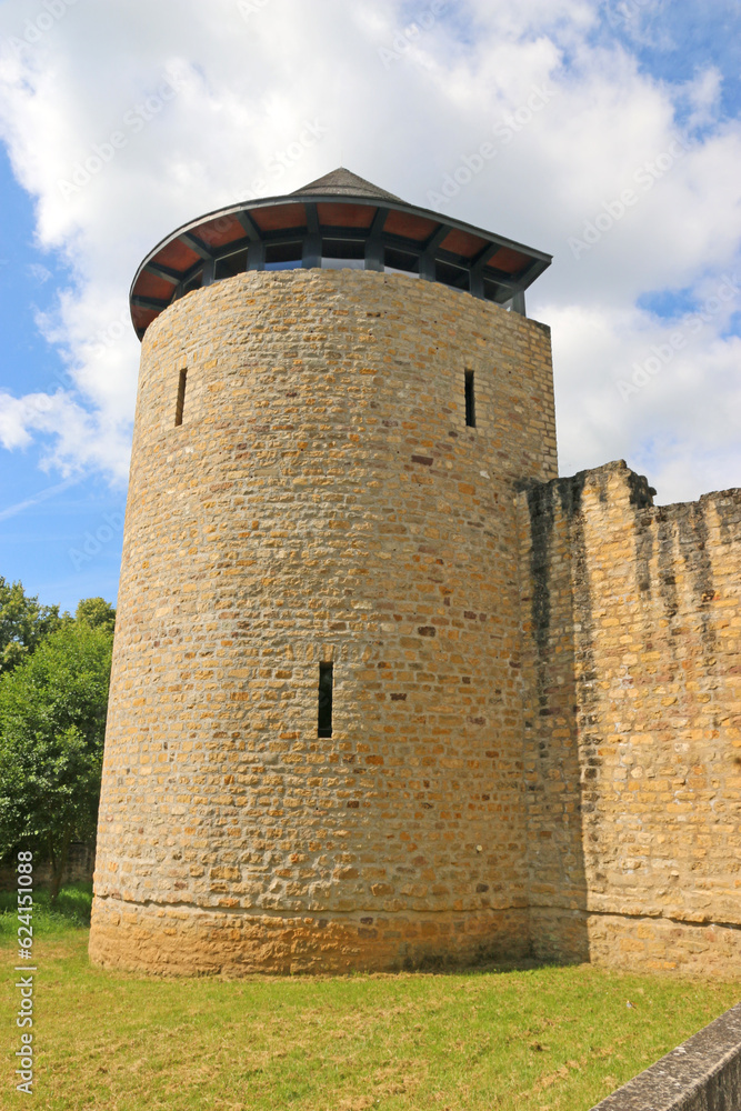 Castle tower of Echternach in Luxembourg	