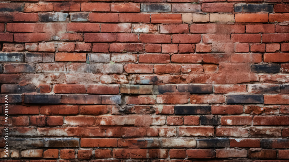 Naklejka premium red brick background 