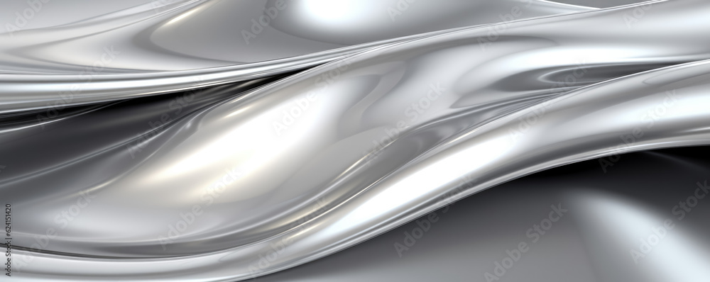 Obraz premium Silver metallic background