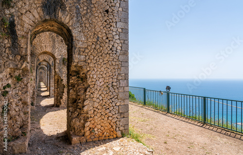 Foto Panoramic view from the Jupiter Anxur Temple in Terracina, province of Latina, Lazio, central Italy