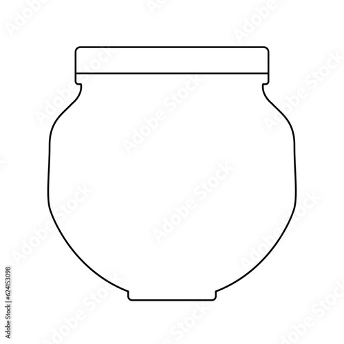 The icon of a jar with a lid on a white background.