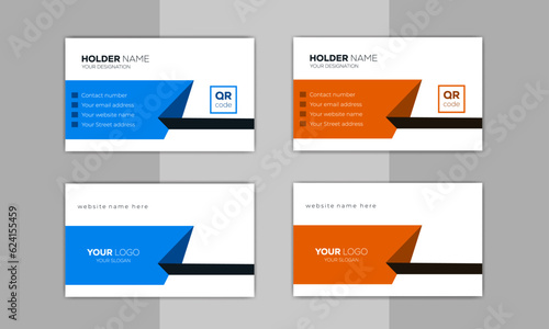 Corporate Business Card Design Template | Modern Creative Business Card Template, Developer Designer Visiting Card Design ideas for personal identity