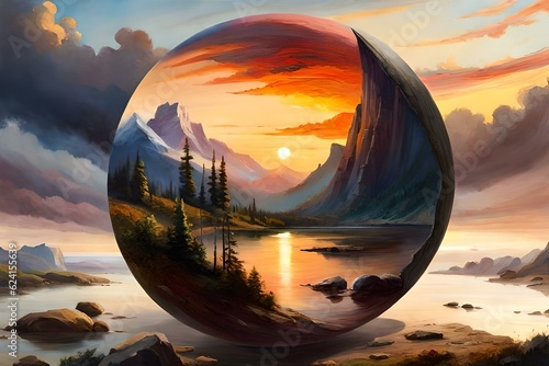 sunrise over the mountains