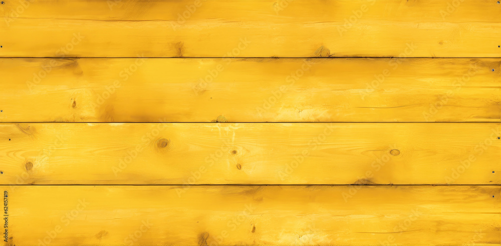 Naklejka premium Abstract grunge old yellow painted wooden texture, Wood board background.