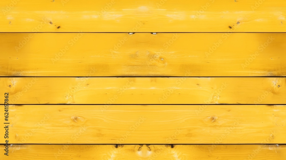 Naklejka premium Abstract grunge old yellow painted wooden texture, Wood board background.
